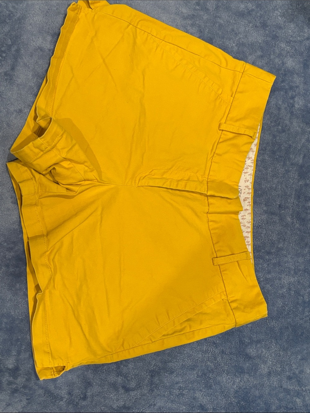 LOFT Bright Yellow Flat-Front Men's Shorts